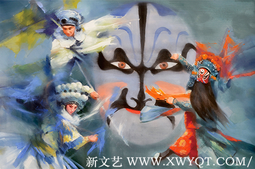 赵新颖作品 《戏曲人生》 规格：90cm×60cm  创作年代：2016年